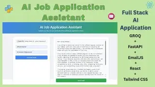 AI Resume to Job Email Generator | React, Python, FastAPI, EmailJS | Full Stack AI project