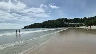 Praia das Toninhas muito calma em Ubatuba SP