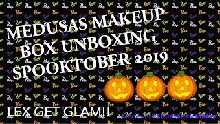 SPOOKTOBER 🎃MEDUSAS MAKEUP UNBOXING 2019🎃
