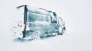 My Hardest BLIZZARD Leaves Me STRANDED Behind Snowstorm Gates &ndash; Surviving Extreme Winter Van Camping