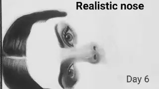 Charcoal Portrait Day 6 | Realistic Nose Shading Tutorial 😇