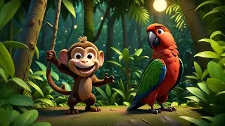 The Monkey Can&rsquo;t Stop Laughing | Funny Kids Song | Preschool Nursery Rhyme and Animal Fun