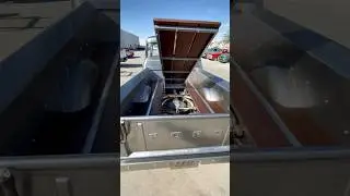 This bare metal #F100 shines in the sun. So does the #porterbuilt #chassis 🫡 #fordtrucks