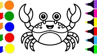 How to Draw a Cute Crab | Easy Step by Step Tutorial
