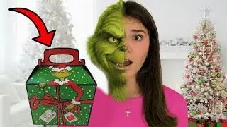 Don't Eat The MCDONALDS GRINCH MEAL! She Turned Into A GRINCH!