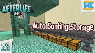 Auto Sorting Storage at the Guardian Farm (Includes Trash Can) - AfterLife SMP [S3 - Ep. 28]