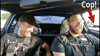 Best Friend Drives My 7 Sec Supra. Blows by Cop!