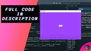 Background colour changing app in spyder using Tkinter || #python #WhitehatJr