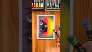 Easy Lord Shiva Drawing🔱🌙#oilpastel #art #viral #short #youtubeshorts #mahadev