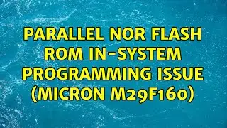 Parallel NOR Flash ROM in-system programming issue (Micron M29F160)