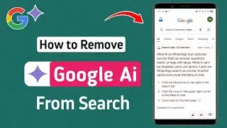 How to Remove Google Ai From Search | How to Turn Off Google Ai Search