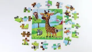 Giraffe Puzzle for toddlers | Best Learning Video for Kids