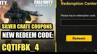 *NEW* Codm Redeem Code Silver Crate Coupons