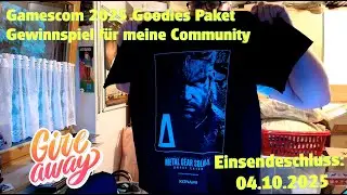 Gamescom 2025 Goodies Paket Gewinnspiel f&uuml;r meine Community ESS: ist vorbei