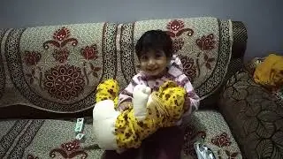Baby Gitashi Trying to Sleep her Doll & Telling About Her | Very Cute Video