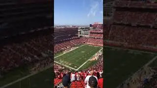 The National Anthem at Levi&rsquo;s Stadium. #49ers #pregame