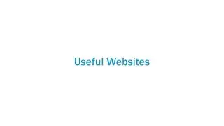 Useful Websites