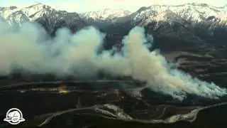 Banff National Park's Carrot Creek Prescribed Fire - Time lapse