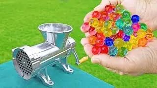 EXPERIMENT ORBEEZ VS MEAT GRINDER *amazing effect*
