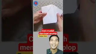 Cara membuat amplop dari kertas HVS #reaction #idekreaktif #lifehacks #shorts