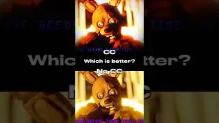 Stuck Inside | CC VS No CC #fnaf #shorts