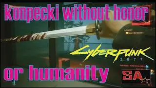 ESCAPE From Konpecki Plaza!  KATANA ONLY, NO HEALING (Cyberpunk 2077 INSANITY)