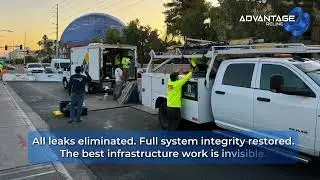 Emergency Pipeline Repair Under the Las Vegas F1 Racetrack