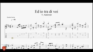 Ed Io Tra Di Voi (Et Moi Dans Mon Coin) - Charles Aznavour - Guitar Pro Tab