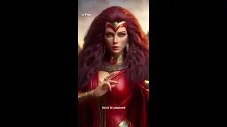 I told Copilot to draw Wanda Maximoff as Indian, Filipino, Egyptian #ai #shorts #indian #scarlet
