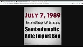 GunCalendars.com - March 15th -  Semi Automatic Rifle Import Ban 1989