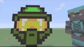 Pixel Art- Master Chief Helmet