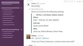 How to schedule your team meetings with a single command? Work with Kono on your Slack workspace.
