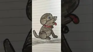 easy dog drawing 🐶#shorts #youtubeshorts