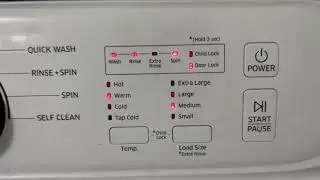 Samsung Washing machine stops mid-cycle, changes load to extra large. Model WA40J3000AW-A2