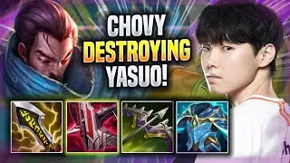 CHOVY DESTROYING WITH YASUO! - GEN Chovy Plays Yasuo ADC vs Vex! | Season 2022