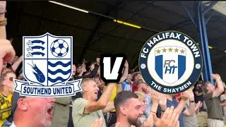 SOUTHEND VS HALIFAX 3-0 SENSATIONAL SHRIMPERS HIT 10 MEN SHAYMEN FOR 3!!