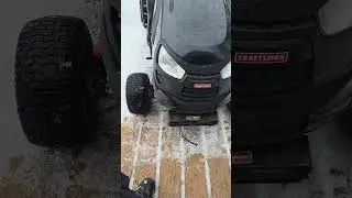 Winch is acting up after snowblower is full of heavy wet snow #snowblower #bercomac #craftsman