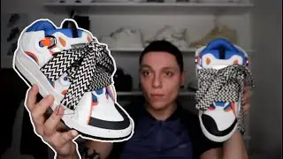 LANVIN White Blue Orange Curb Sneaker (Review) + ON FOOT