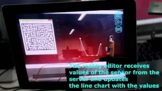openhybrid AR elements , line graph and IR sensor