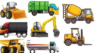 construction vehicles| vehicles name| vehicles name in english| 10 vehicles name| police car, bus
