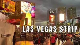 How Busy Is It? Las Vegas Strip Sunset Walking Tour - Paris Hotel, Flamingo Resort & More