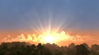 Minecraft - Gorgeous Skies (and torches)