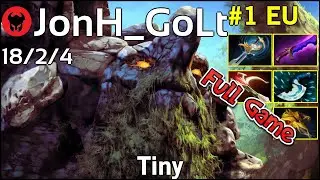 JonH_GoLt plays Tiny!!! Dota 2 Full Game 7.21