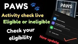 paws one last ride | paws airdrop activity check complete | paws airdrop new update