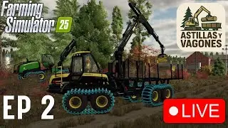 Astillas y Vagones #2 | Probamos el Elephant King - Farming Simulator 25 en directo