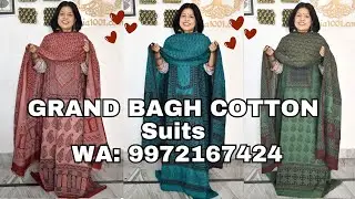 19Jan GRAND BAGH COTTON Suits LIVE .WA 9972167424