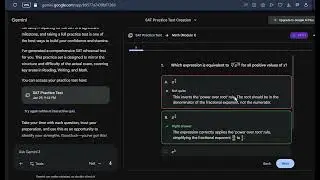 SAT prep using Gemini AI - Quick Tutorial