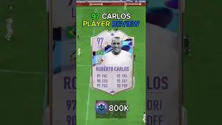 97 cover star ROBERTO CARLOS player review fifa 23 #shorts #short #football #fifa23 #review #fifa