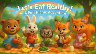 Healthy Food Song for Kids 🍎 | Fun Forest Picnic Adventure