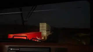 Cruzamento com trem intermodal com locomotivas es44c4 e sd70ace no TSW 3